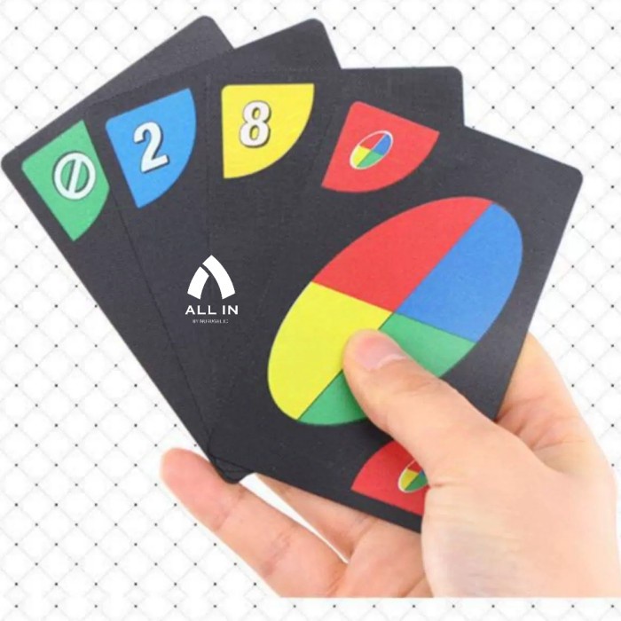 ready stok kartu uno plastik anti air / pvc waterproof uno card game toys original