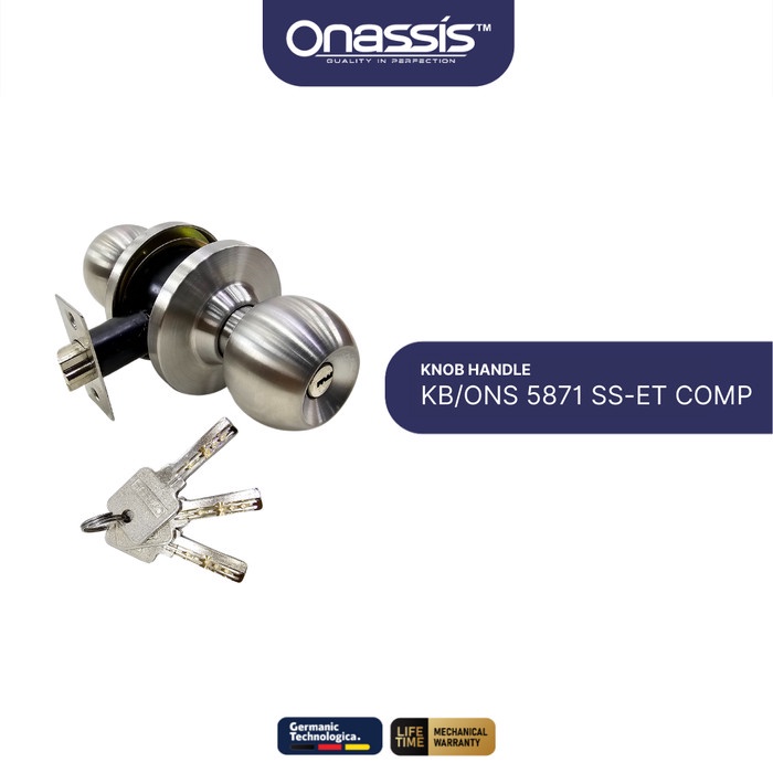 Ready Stok" Kunci Bulat Onassis 5871 Ss - Et Comp