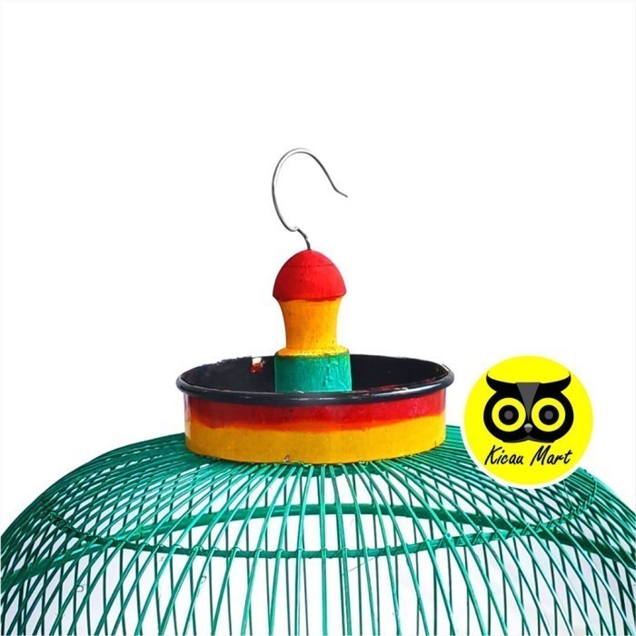 Sangkar Kandang Burung Perkutut Bambu Rotan Full Warna Kandang Burung Perkutut Lokal Sangkar Bulat