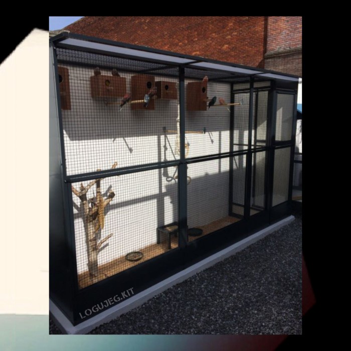 Kandang Burung Aviary Kotak Full Besi Anti Karat / Bird Cage Aviary / Kandang Burung Umbaran Ternak