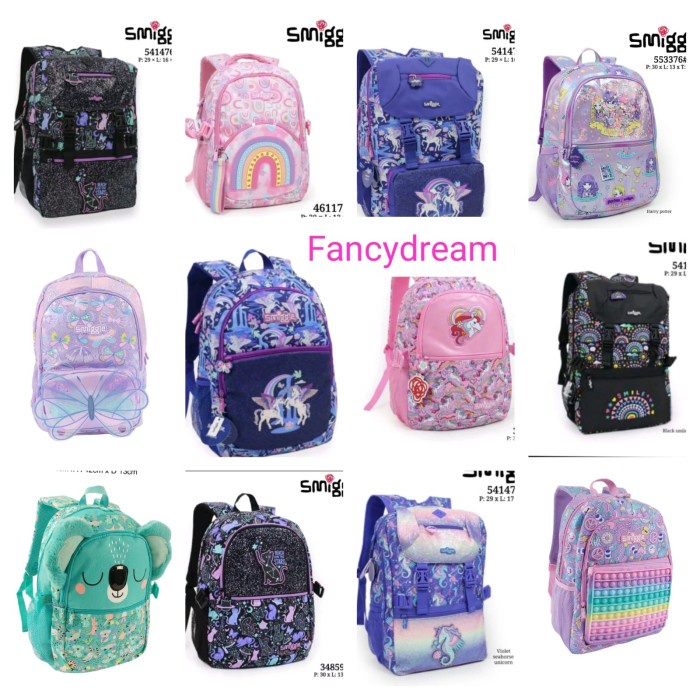 Terlaris Tas Backpack Smiggle SD / Tas Ransel Sekolah SD Perempuan SALE