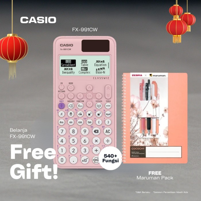 

Casio ClassWiz Model Scientific Calculator FX-991CW TERLARIS/TERMURAH/TERPOPULER
