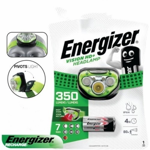 Senter Kepala / Headlamp 5 Led Energizer 350 lumen
