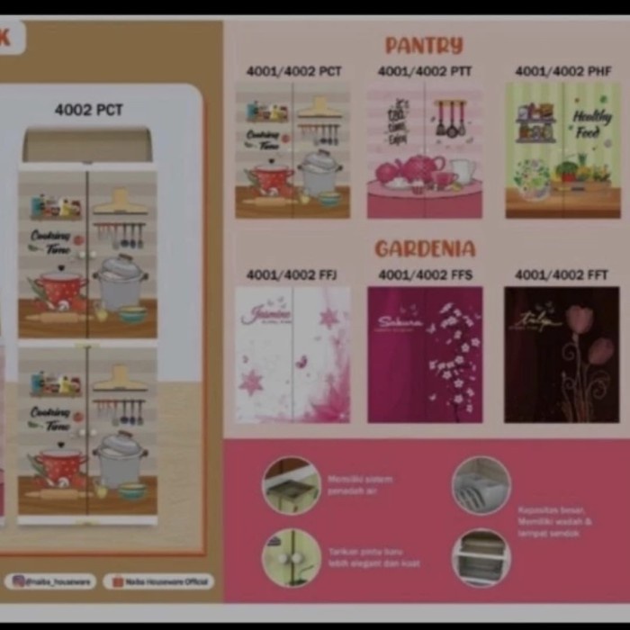 Naiba Lemari Piring Plastik