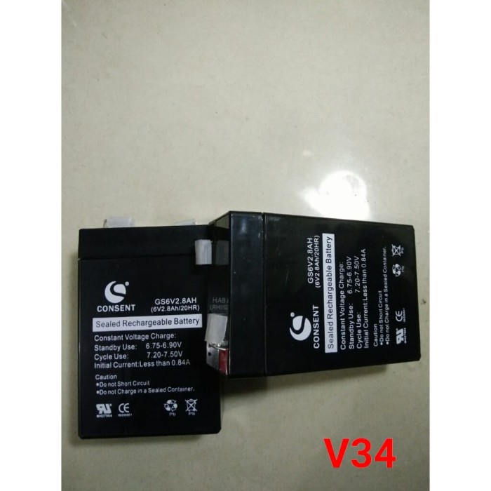 Baterai Timbangan 6V2.8Ah