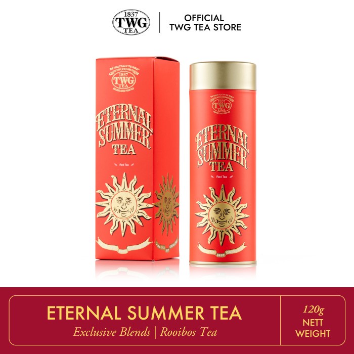 TWG Tea Eternal Summer Tea, Haute Couture Tea Tin, 120g
