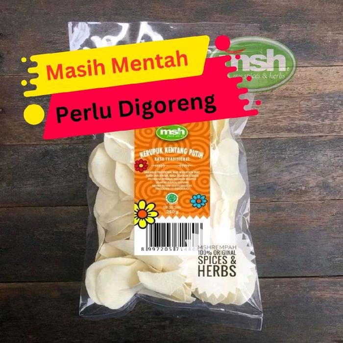 

Kerupuk Kentang Putih 250gr ( MASIH MENTAH )
