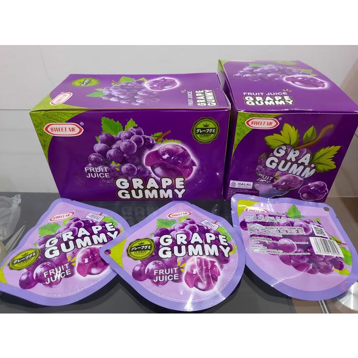 

SWEET ME Mango, Grape and Strawberry Gummy Candy HALAL Isi 30 Pcs 540gr