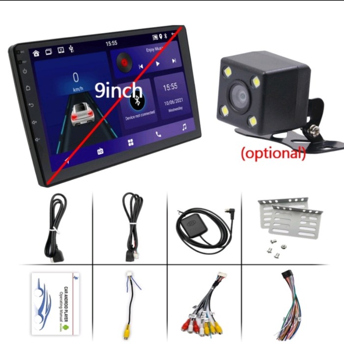 Terhemat Head Unit Tv Mobil Android Avanza Xenia Veloz 9Inch Ram 2/32 Frekamera