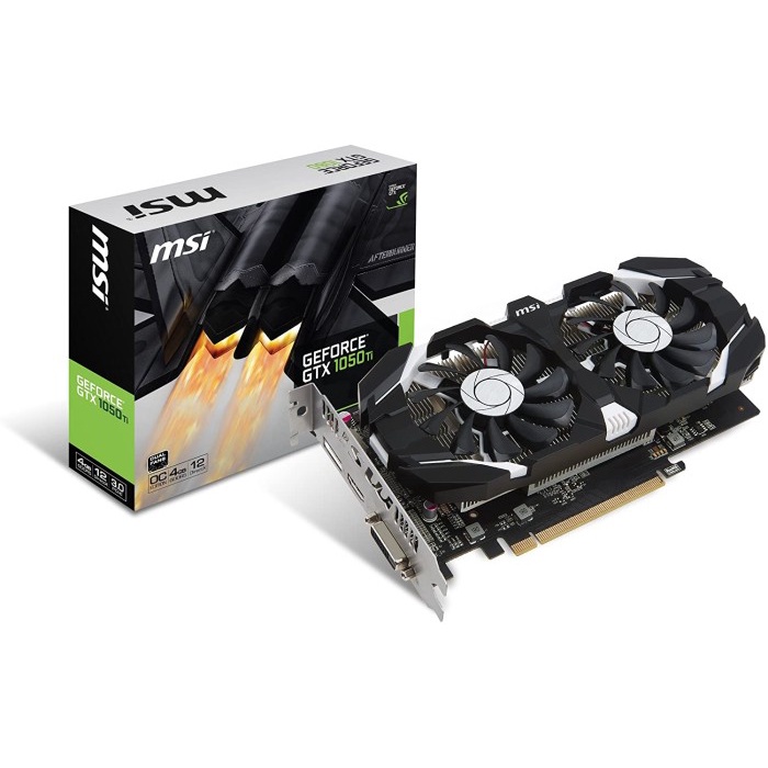 MSI Nvidia GeForce GTX 1050 Ti / 1050Ti OC 4GB DDR5 DUAL FAN