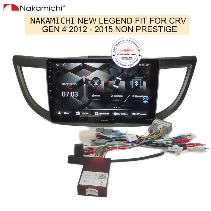Terlaris Head Unit Android Crv 2012-2015 Non Prestige Nakamichi New Legend