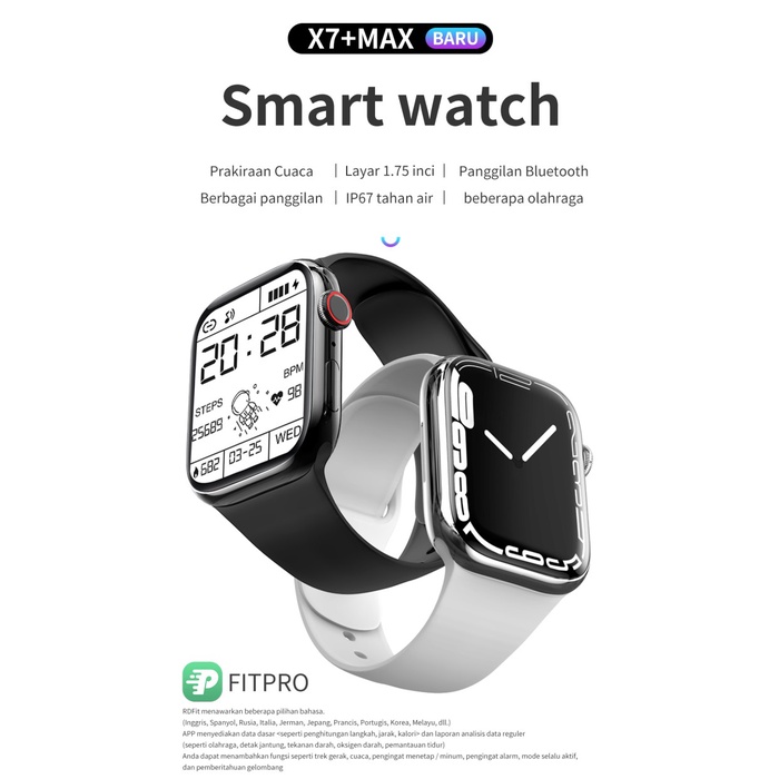 Iwo Series 7Fitpro New Smartwatch 1.75 Inci The Coolest Watch