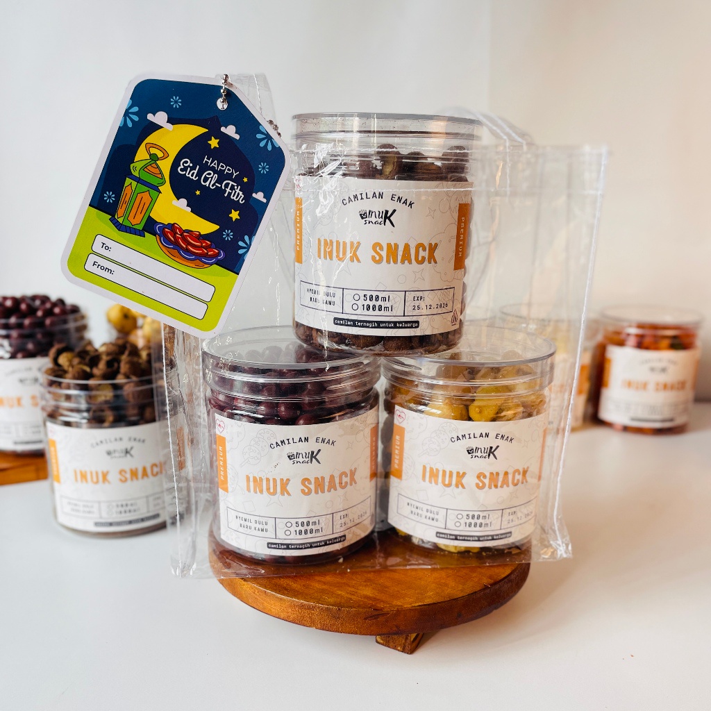 

BEST SALE Hampers Lebaran Idul Fitri / Parcel Lebaran (Ramadhan) / Eid Hampers Paket 3 Snack - Inuk