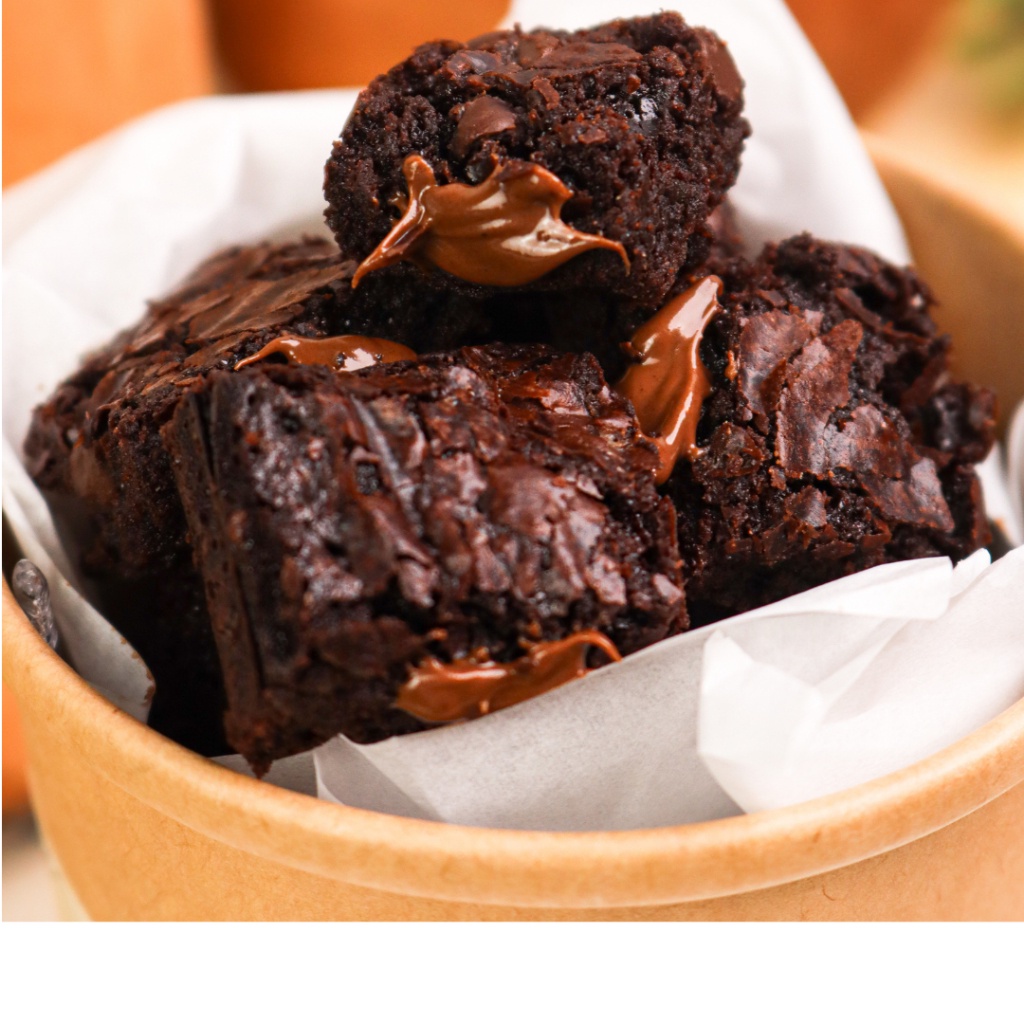 

NEW PRODUCT Swit Dessert - Fudgy Brownies Mini Bites Coklat Premium Cup 12 Oz Hampers Lebaran Kue