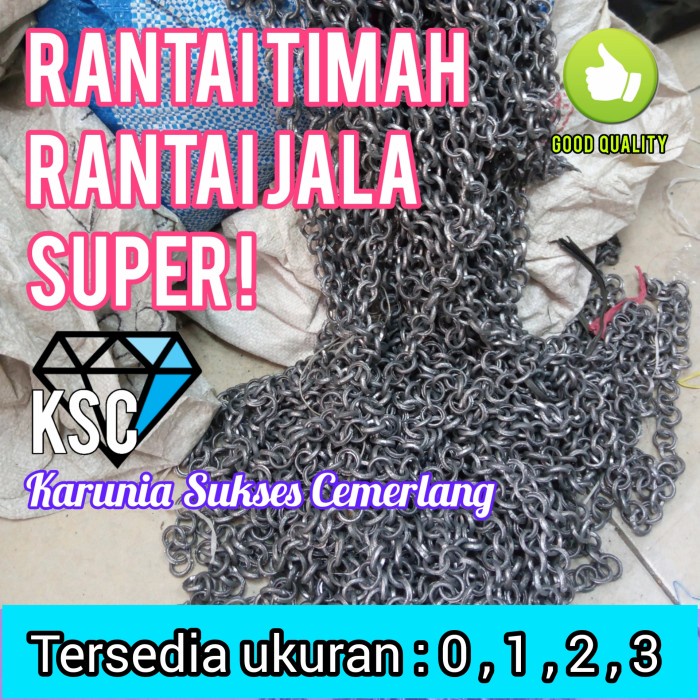 Sougayilang Fishing - Rantai Timah Pemberat Jala Ikan / Rantai Jala / Jala Ikan