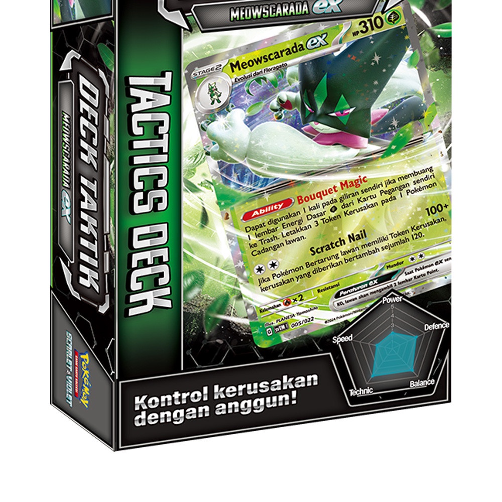 Gratong Toys Kingdom Pokemon Set Kartu Deck Taktik Meowscarada Ex Svtm Kids Toy Toys Pokemon Card