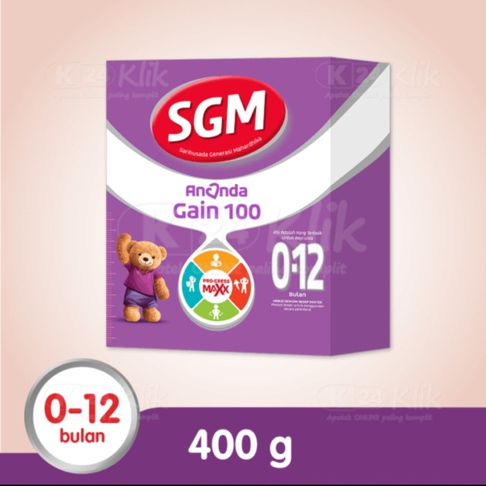 SGM ANANDA GAIN 100 0-12 BULAN 400 Gram
