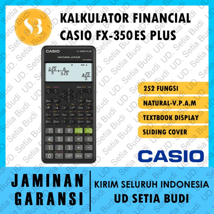 

Kalkulator CASIO FX-350ES Plus Asli dan Bergaransi TERLARIS/TERMURAH/TERPOPULER
