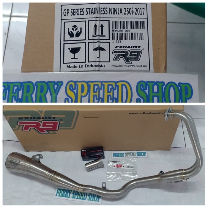 Terhemat Knalpot R9 Gp Series Ninja 250 Fi Knalpot R9 Gp Ninja 250 Fi Old