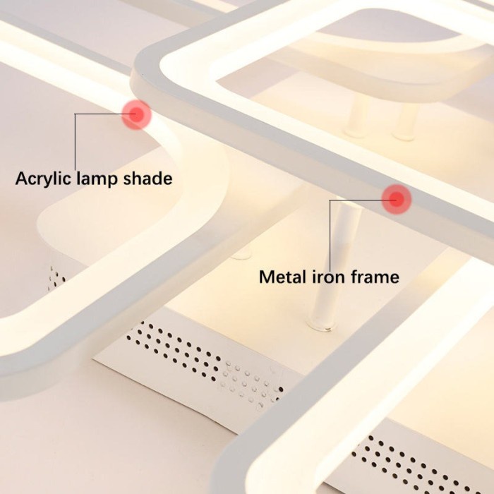 Lampu LED Plafon Rumah Dimmable nimalis Lampu Plapon 3 Warna
