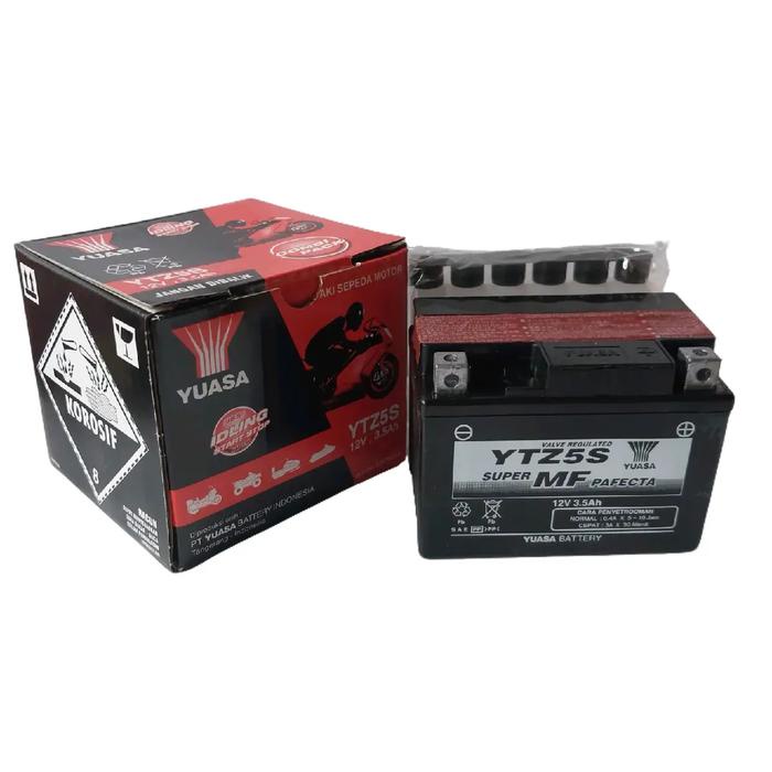Diskon Aki Motor Honda Beat, Vario 110, Revo, Blade, Yuasa Ytz5S Mf Aki Kering Ready