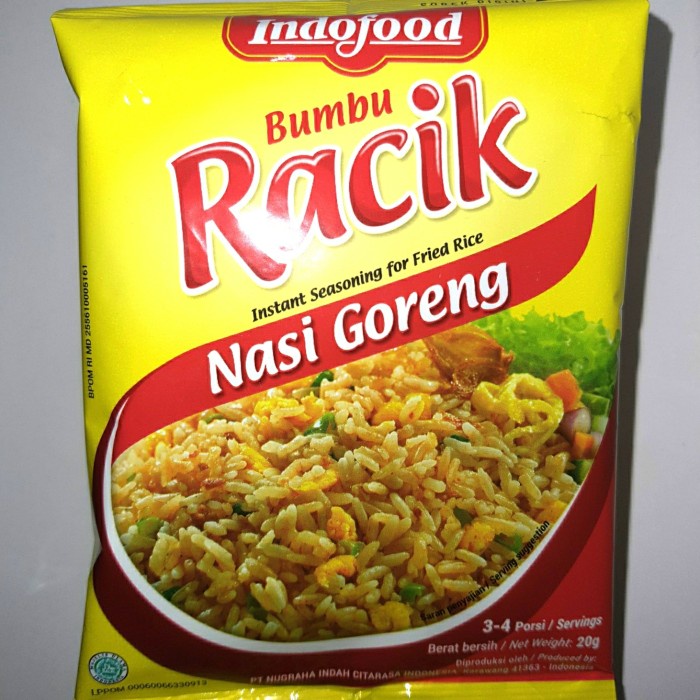 

FREE ONGKIR Indofood Bumbu Racik Nasi Goreng 20 Gr (10 Sacet)