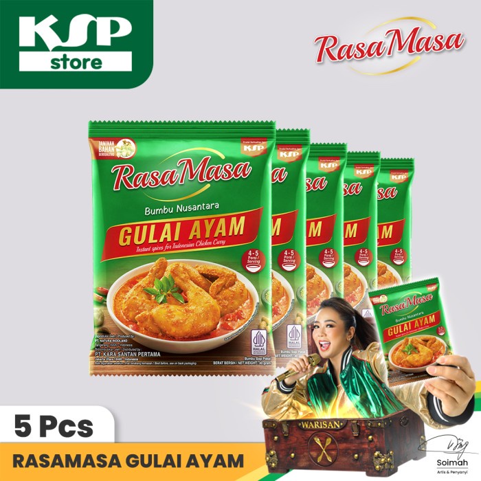 

BERGARANSI Bumbu RasaMasa Gulai Ayam - 5 pcs