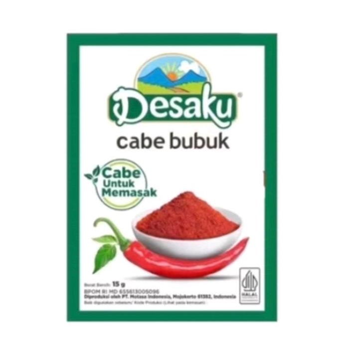 

TERJAMIN DESAKU CABE BUBUK bumbu masak instan Spices Masakan Rempah Powder Serbuk