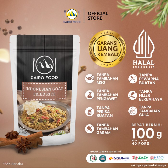 

TERUJI Bumbu Nasi Goreng Kambing Cairo Food - 100 Gram