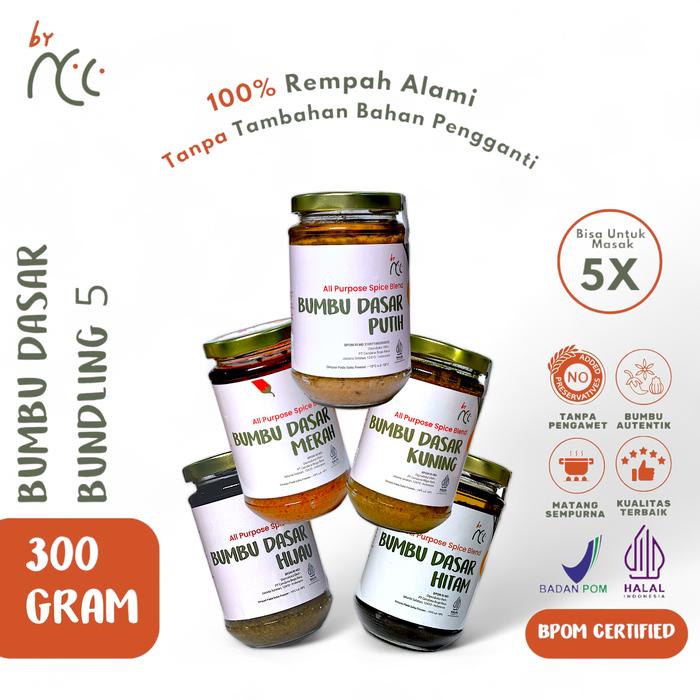 

TERBATAS By NCC Bundling 5 Bumbu Dasar Putih/Kuning/Merah/Hijau/Hitam