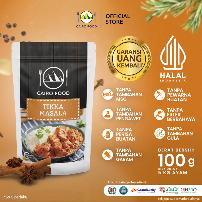

OBRAL Bumbu Tikka Masala Cairo Food - 100 gram