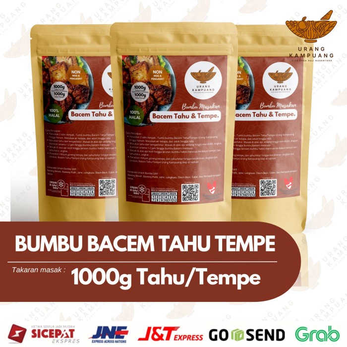 

BERKUALITAS BUMBU BACEM TAHU TEMPE TELUR URANG KAMPUANG