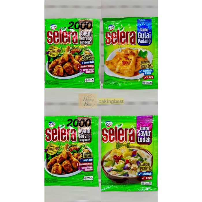 

DISKON Kobe Bumbu Nasi Goreng, Nasi Uduk, Nasi Kuning dan Kalasan Halal Bumbu Sachet Instant Porsi