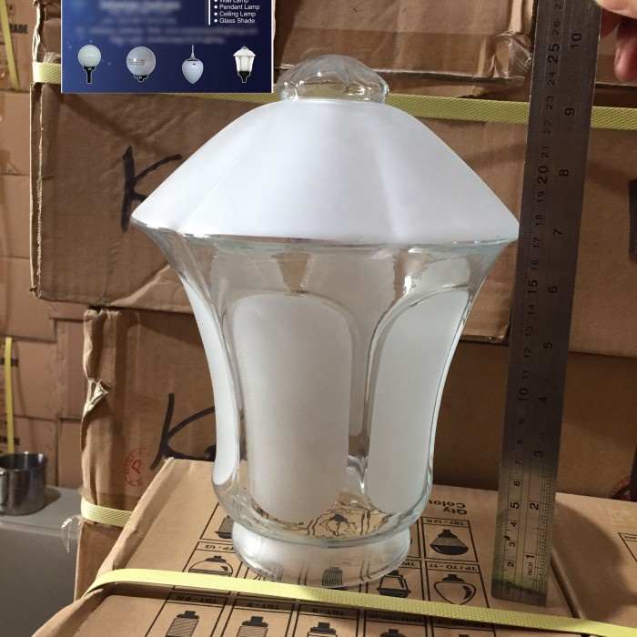 Hanya kaca TF 31K lampu taman pilar dlx lighting