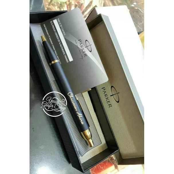 

pulpen/parker IM original balpen black gold/pulpen ekslusif/grafir