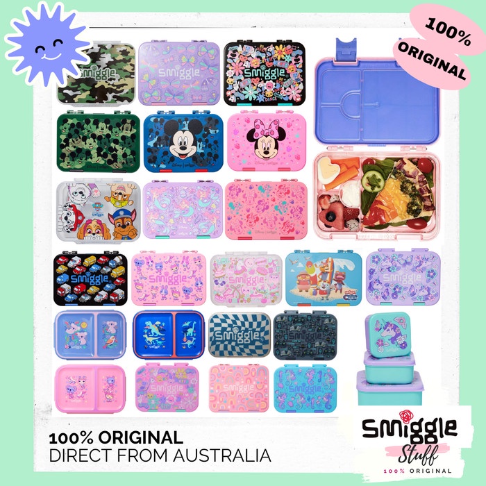 Original SMIGGLE Lunch Bento Box - LunchBox - Kotak Makan