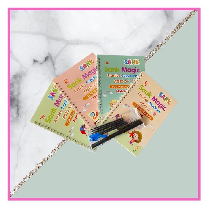 

JTTOP" PAKET LENGKAP 5 BUKU AJAIB + 5 BOLPOIN REFILL / BUKU SANK MAGIC + MAGIC BOOK UNTUK LATIHAN