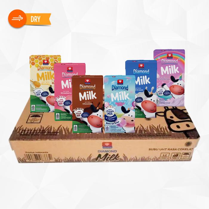 

terbaru !!! diamond milk uht 125ml - 1 carton (40pcs) ready
