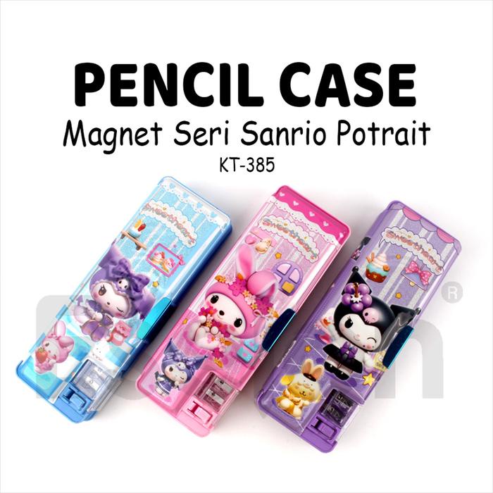 

JTTOP" KOTAK PENSIL MAGNET + SERUTAN /TEMPAT PENSIL KARAKTER BONEKA