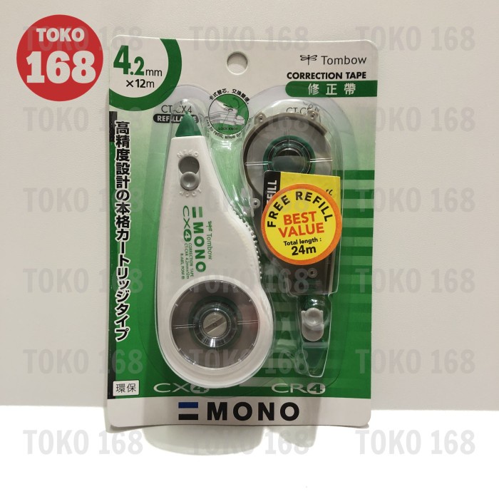 

JTTOP" TOMBOW MONO CORRECTION TAPE/ TIPEX KERTAS + REFILL (SET)