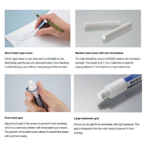 

JTTOP" TOMBOW MONO ONE ERASER REFILL ER-SSM ISI ULANG PENGHAPUS MONO ONE