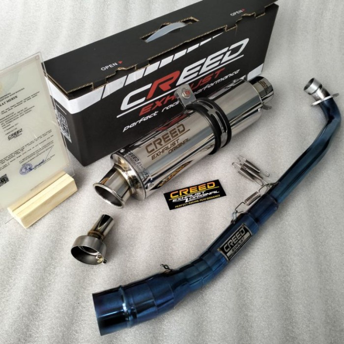 Knalpot Racing Creed Exhaust Suara NGEBAS Adem Revo Jupiter Z Supra