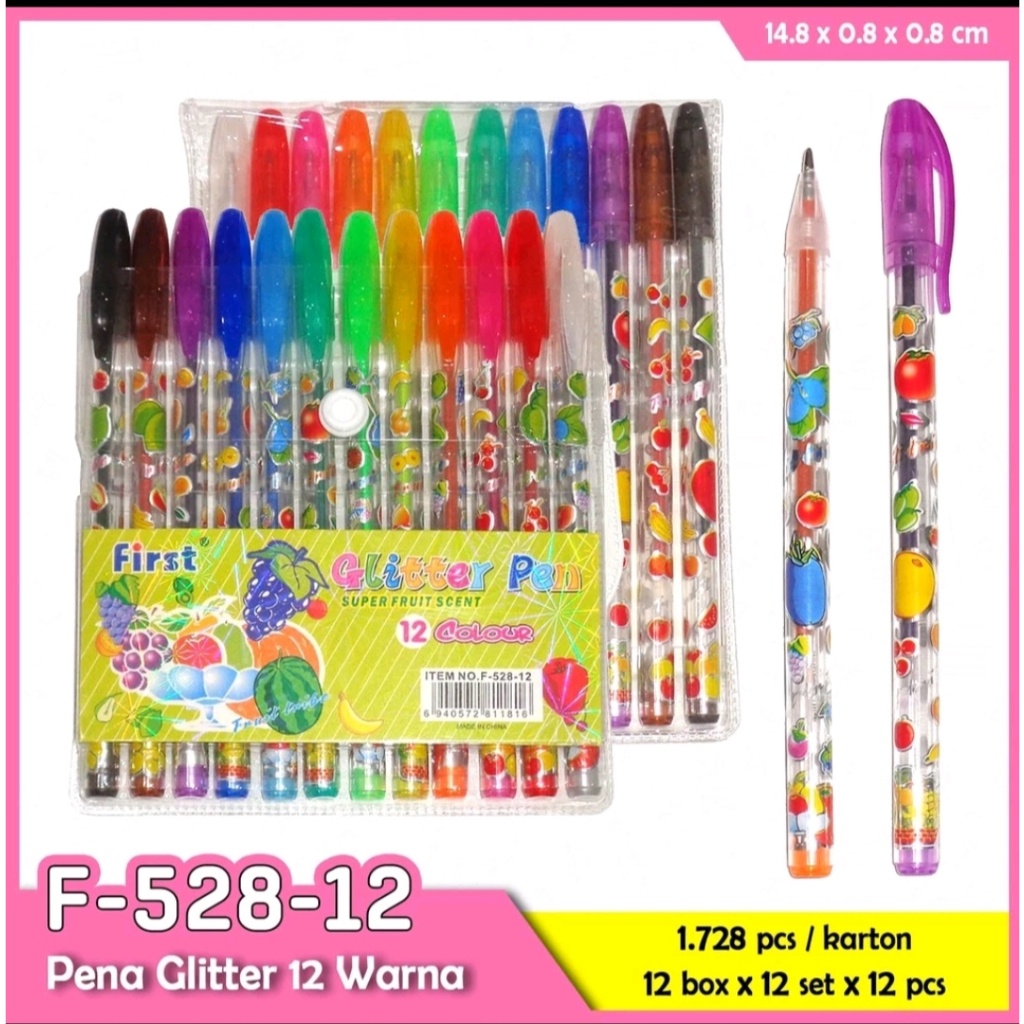 

Discount Pulpen Gel Warna Glitter / Glitter Pen Squeezy 12 Warna