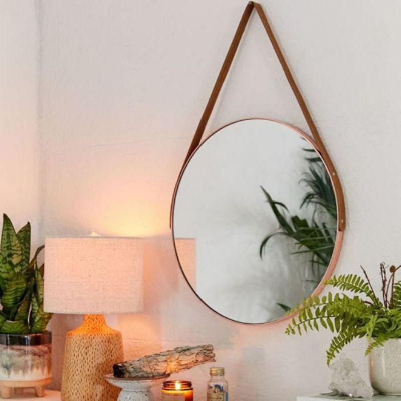 Limited Cermin Bulat Aesthetic Hiasan Dinding Kaca Wastafel Meja Rias Kamar Mandi