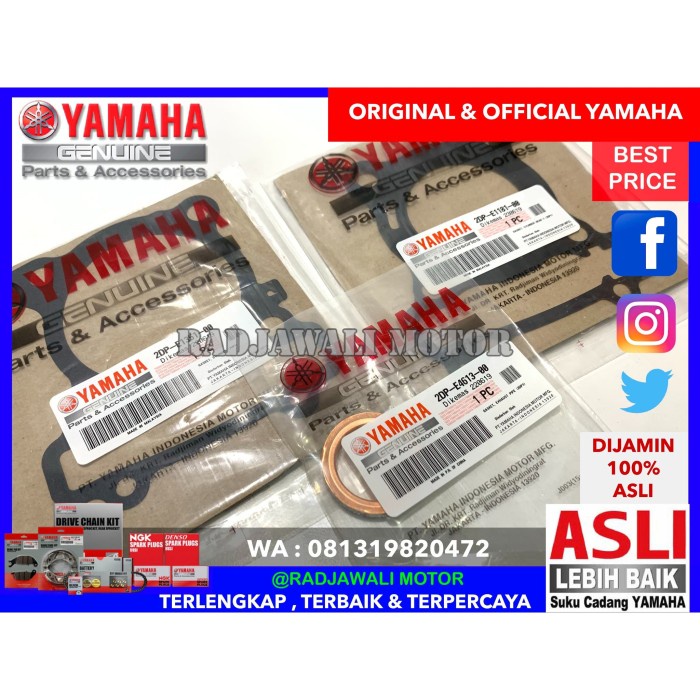 BEST PAKING TOP SET HEAD BLOK KNALPOT NMAX ASLI ORIGINAL YAMAHA