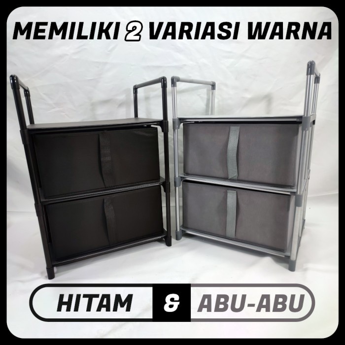 TERLARIS Penyimpanan barang lemari kecil storage warna simple rak storage