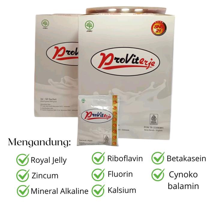 

terbaru !!! susu proviterje isi 10 sachet ready