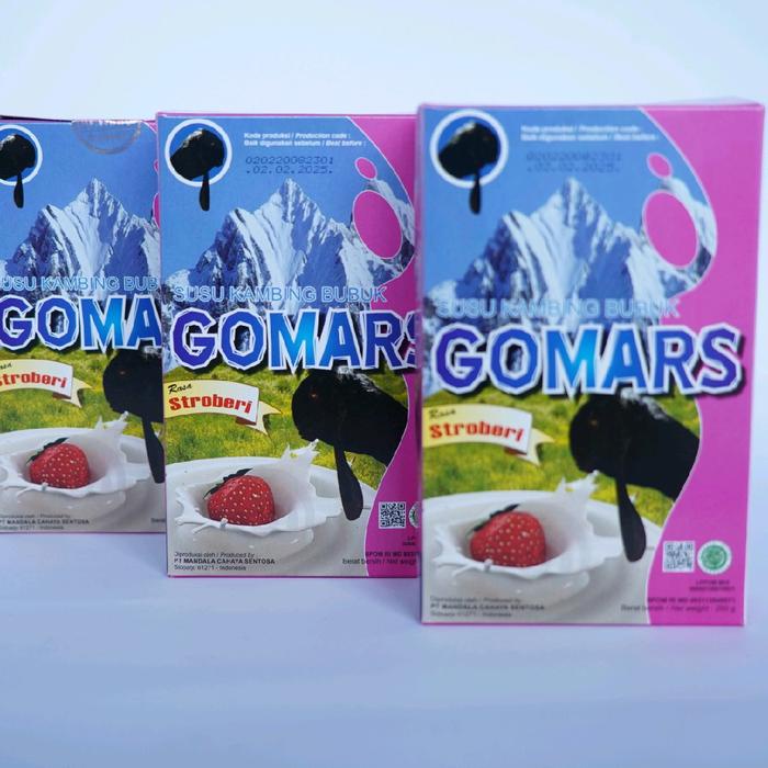 

terbaru !!! susu bubuk gomars susu kambing etawa asli isi 5box bahan berkualitas ready