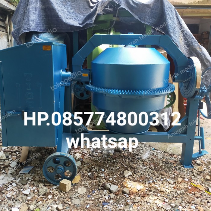 Beton Molen mesin pengaduk semen TIGER 500 Liter diesel Yanmar TF85