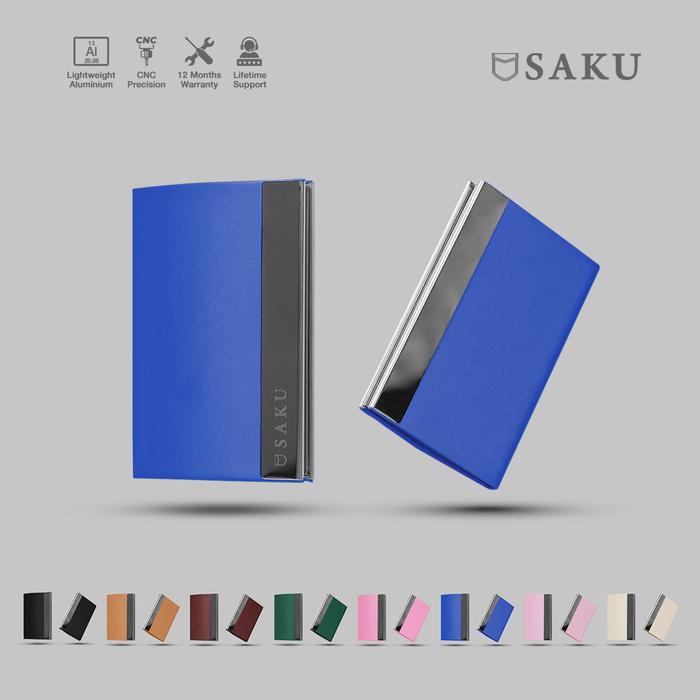 

Saku - Dompet Kartu Nama Kotak Kartu Nama Kertas Kulit Business Card Holder Wallet Pria Wanita